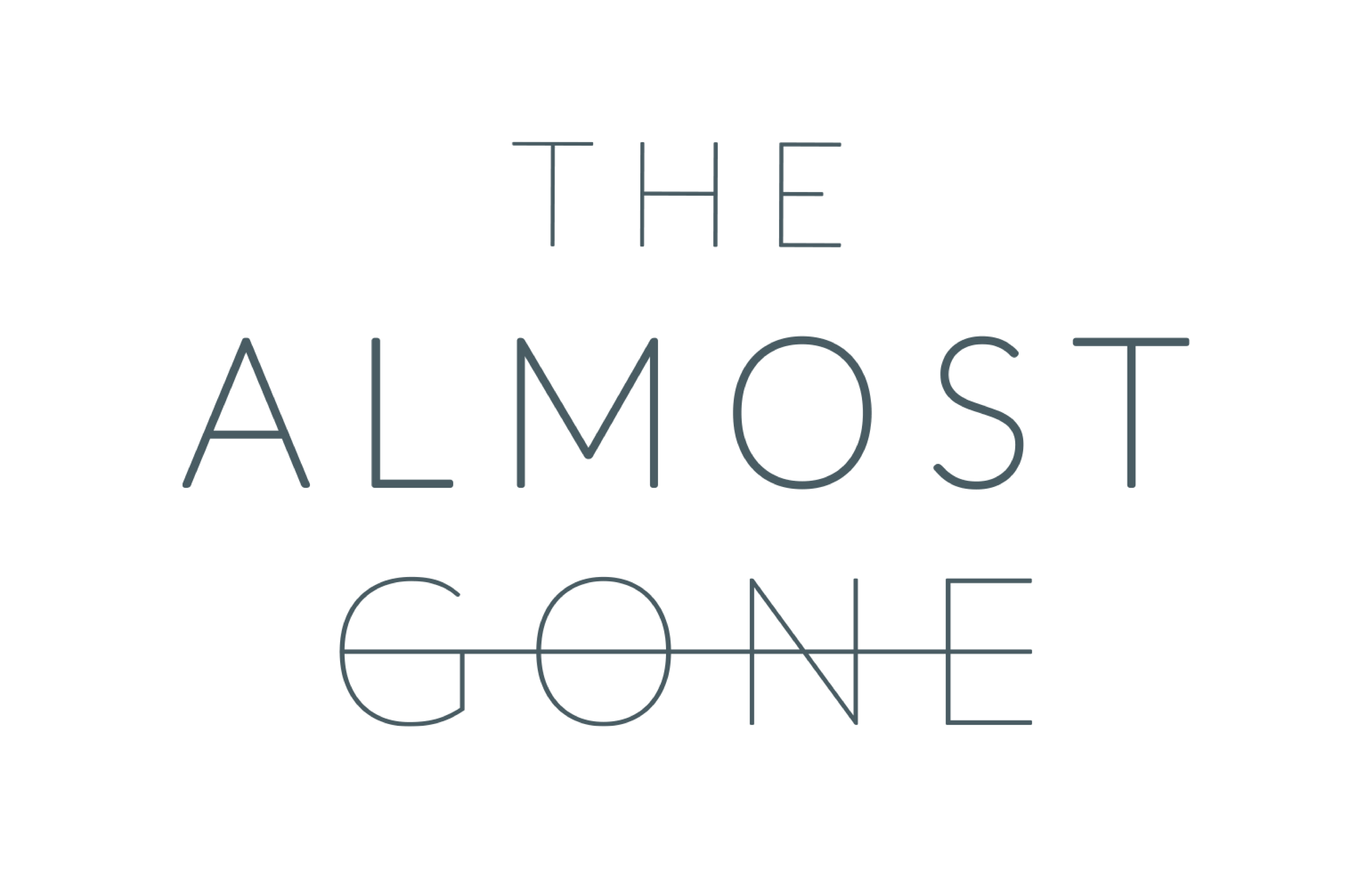 the almost gone logo